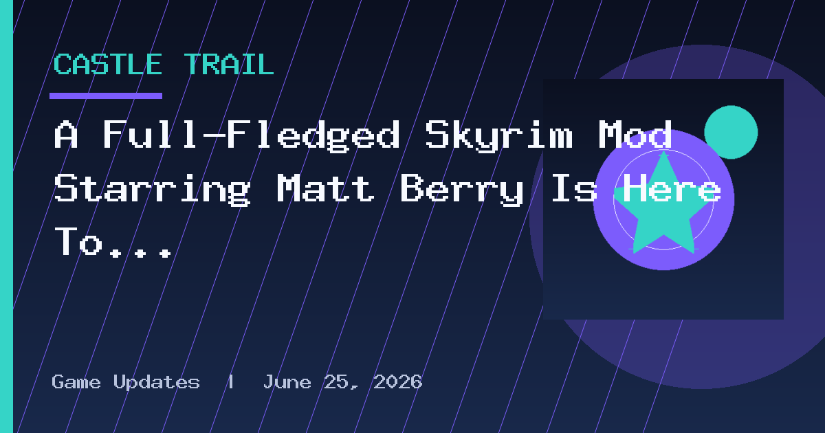 A Full-Fledged Skyrim Mod Starring Matt Berry Is Here To Refresh The Game