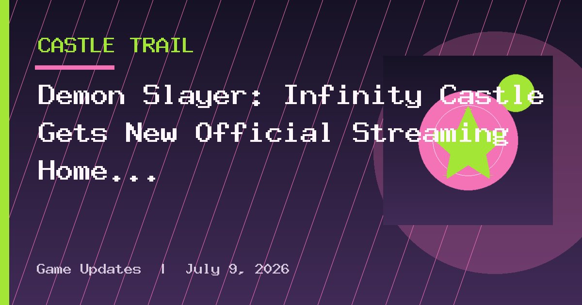 Demon Slayer: Infinity Castle Gets New Official Streaming Home Next Week