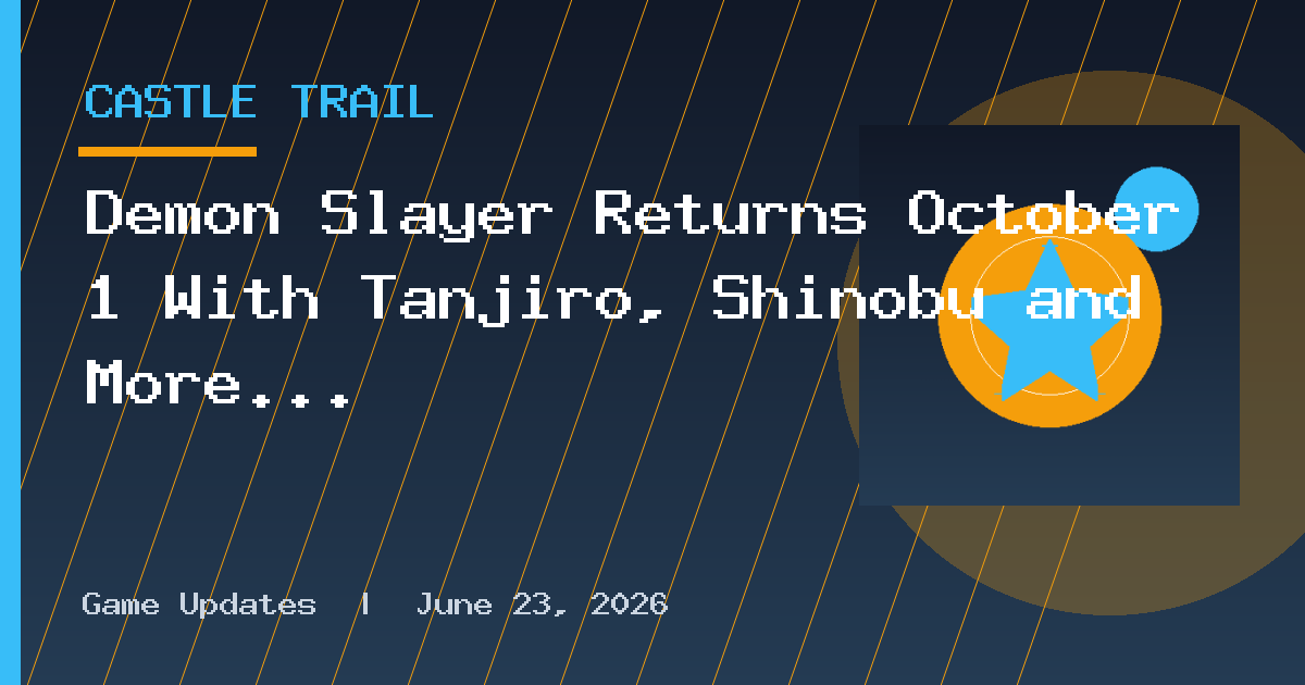 Demon Slayer Returns October 1 With Tanjiro, Shinobu and More