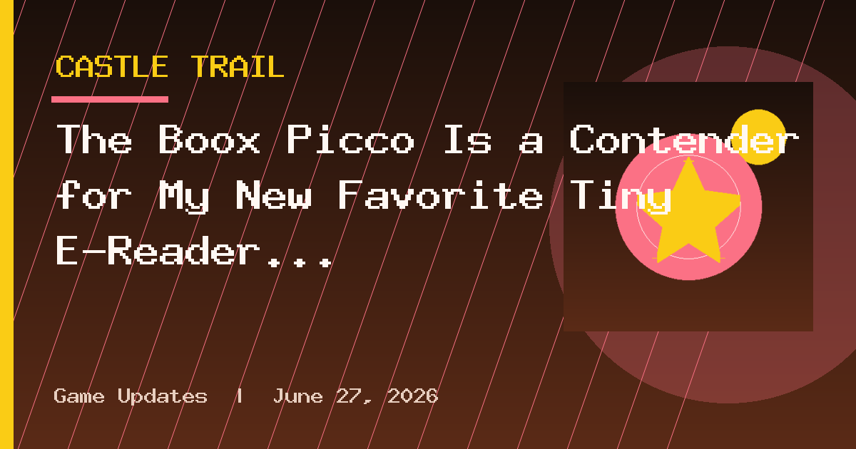 The Boox Picco Is a Contender for My New Favorite Tiny E-Reader